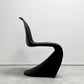ヴィトラ vitra パントンチェア ダイニングチェア スタッキングチェア ディープブラック ヴェルナー・パントン Panton ミッドセンチュリー スペースエイジ B ●