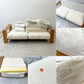 家具蔵 KAGURA モデルノ MODERNO 3Pソファ チェリー無垢材 ファブリック 現状品 ●