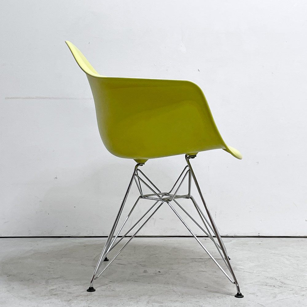 ヴィトラ vitra アームシェルチェア エッフェルベース ポリプロピレン製 ライムイエロー C&R イームズ ミッドセンチュリー ●