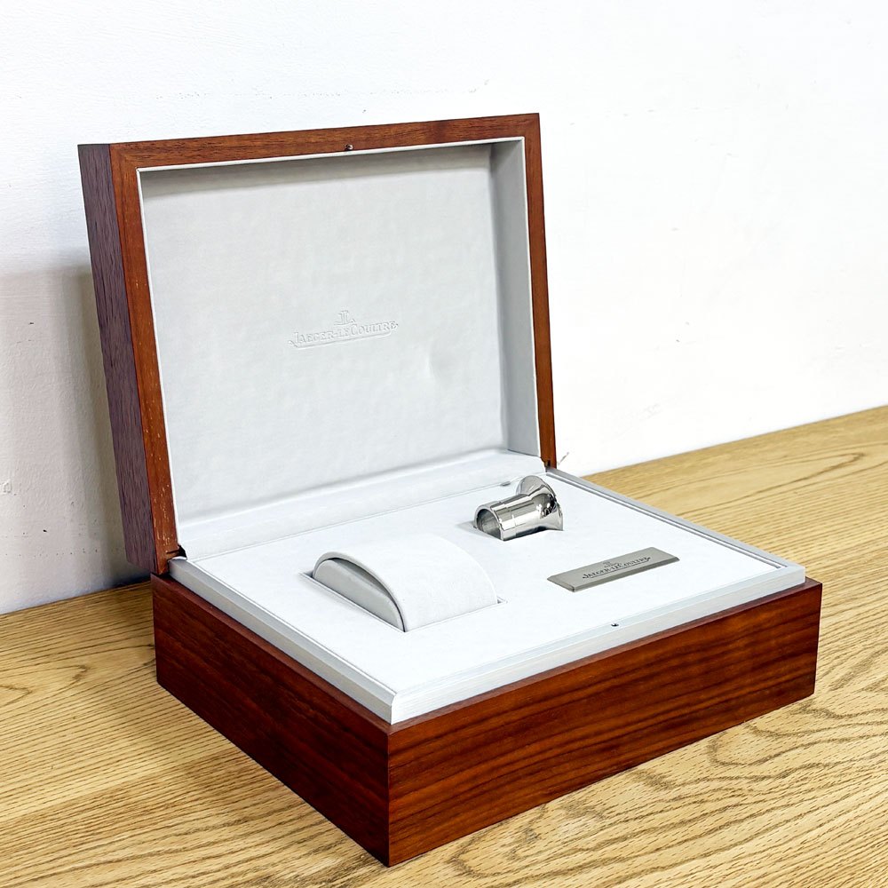 ジャガールクルト JAEGER LE COULTRE 腕時計 純正ボックス ウォッチボックス ケース 木製 箱のみ アクセサリーボックス 小物入れ 説明書 冊子付き スイス ●