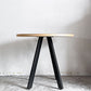 かなでもの KANADEMONO ザ・カフェテーブル THE CAFE TABLE Black Steel 4pin ラウンド Φ80cm リノリウム天板 ■
