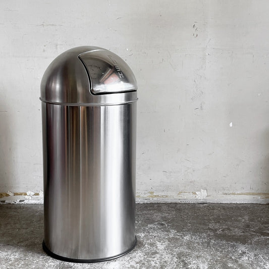ダルトン DULTON ダスト ビン サテン フィニッシュ DUST BIN SATIN FINISHED 25L プッシュトップタイプ ステンレス製 H61.5cm ■