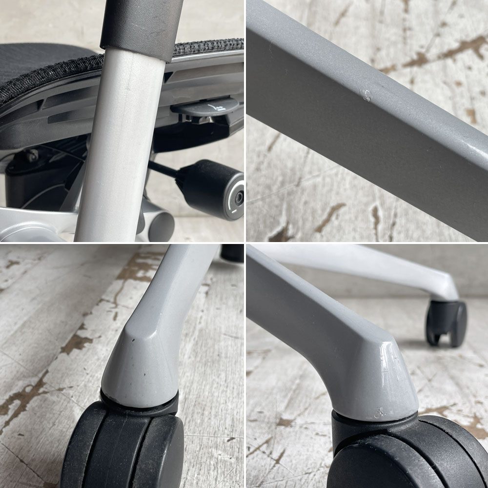 オカムラ okamura バロンチェア Baron Chair デスクチェア エクストラハイバック グラデーションサポートメッシュ 可動ヘッドレスト アジャストアーム ♪