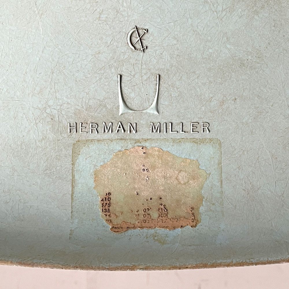 ハーマンミラー Herman Miller サイドシェルチェア セカンド 2nd FRP ライトブルー ロビンズエッグブルー エッフェルベース イームズ ビンテージ ■