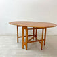 ジェンティーク Jentique ゲートレッグ テーブル gate leg table チーク材 クロスレッグ バタフライテーブル  UKビンテージ ●