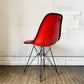 ハーマンミラー Herman Miller サイドシェルチェア セカンド 2nd FRP ナウガレザー エッフェルベース C&R イームズ ビンテージ ◎