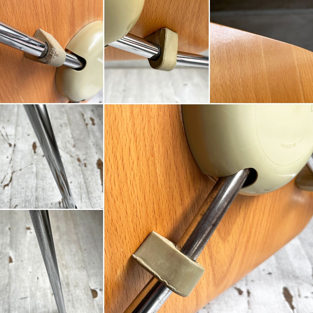 フリッツハンセン Fritz Hansen 3101 アリンコチェア アントチェア 4本脚 ナチュラルビーチ ラッカー仕上げ フェルトグライズ アルネ・ヤコブセン C ♪