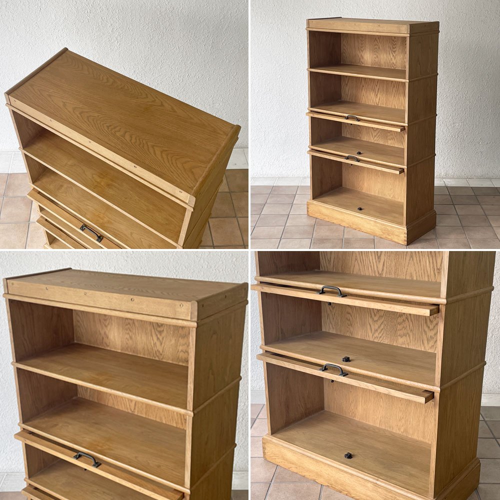 ジャーナルスタンダードファニチャー journal standard Furniture ボンド スライドキャビネット BOND SLIDE CABINET ブックケース オーク材 4段 扉2枚欠品 ◇