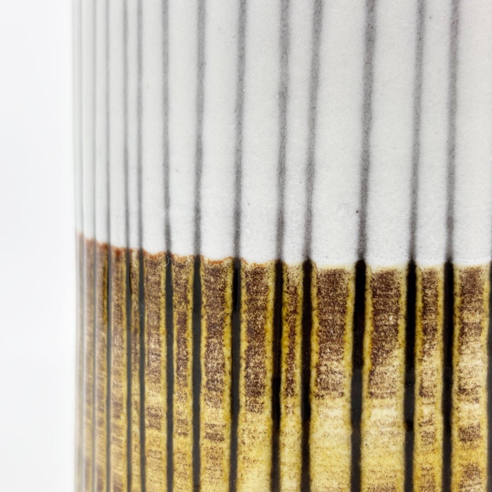 ウプサラエクビィ Upsala Ekeby ストライプドベース STRIPED VASE フラワーベース 花瓶 マリ・シムルソン Mari Simmulson H16.5cm 北欧雑貨 スウェーデン ●