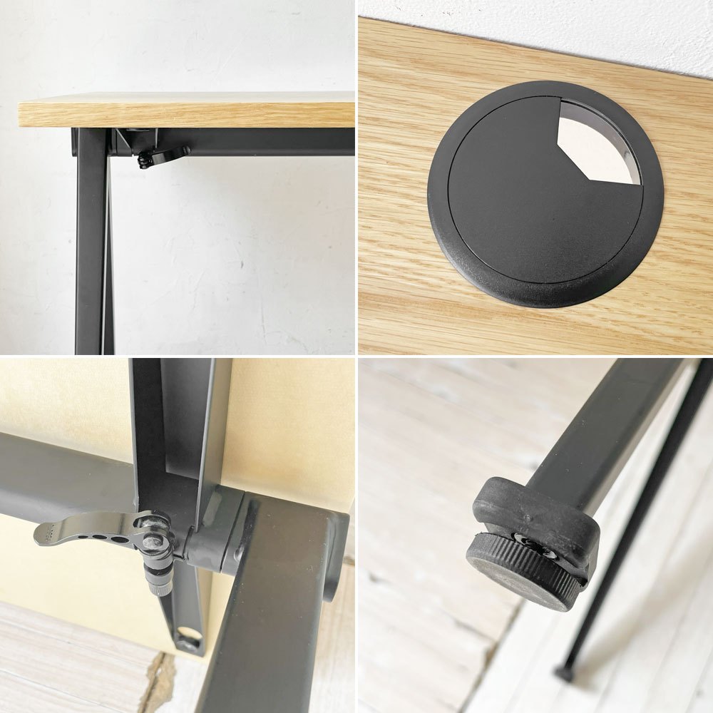 ヘイ HAY ピラミッドデスク PYRAMID DESK オーク材×スチール脚 コンパスレッグ W120cm ナチュラルモダン 定価￥55,000- ★