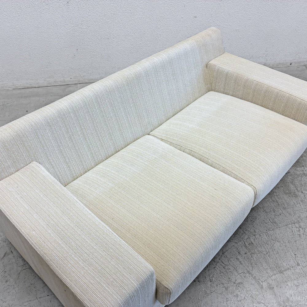 アクタス ACTUS アングル ANGLE 2Pソファ 2人掛け フェザークッション カバーリング 現状品 〓