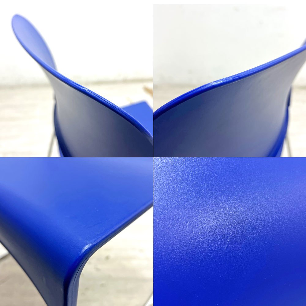 ヴィトラ Vitra シムチェア Sim chair スタッキングチェア ジャスパーモリソン ブルー 参考定価￥50,600 B ●