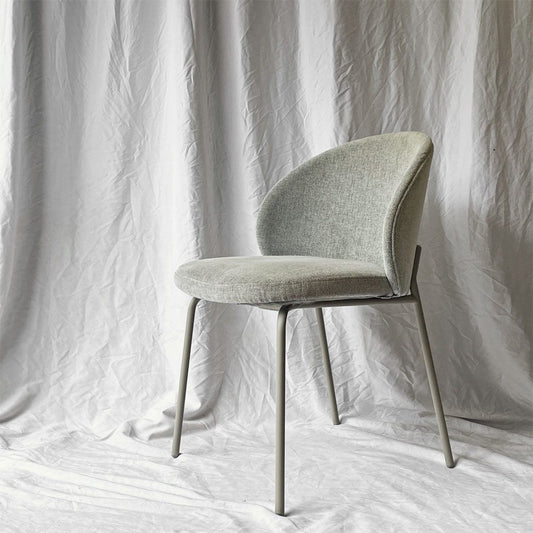 ボーコンセプト BoConcept プリンストン Princeton ダイニングチェア ライトグレー ファブリック メタル脚 マットアッシュグレーラッカー仕上げ A ◇