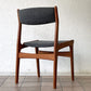 NOVA Mobler ビンテージ チーク材 ダイニングチェア ファブリックシート Vintage 北欧家具 デンマーク ◇