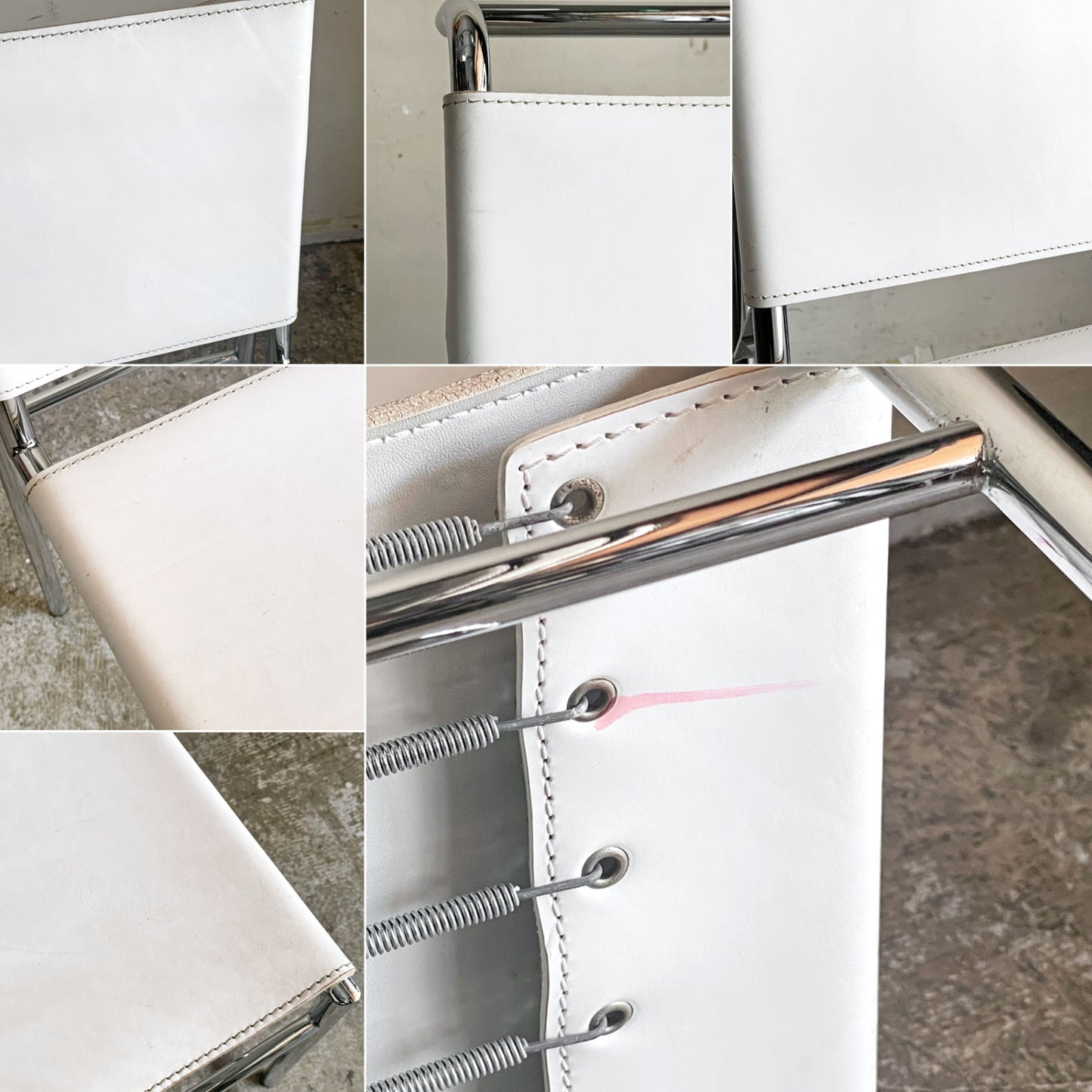 スティールライン Steel Line ロクエブリューン ROQUEBRUNE ダイニングチェア アイリーン・グレイ Eileen Gray モダンデザイン リプロダクト品 A ■