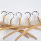 北欧ビンテージ Scandinabian Vintage 木製ハンガー 10本セット 1950〜70年代 木味 レトロ 古道具 A ●