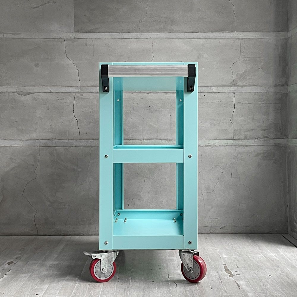 ダルトン DULTON メタルツールカート サックスブルー METAL TOOL CART SAX BLUE 3段トレー キャスター付 定価 ￥22,000- ♪