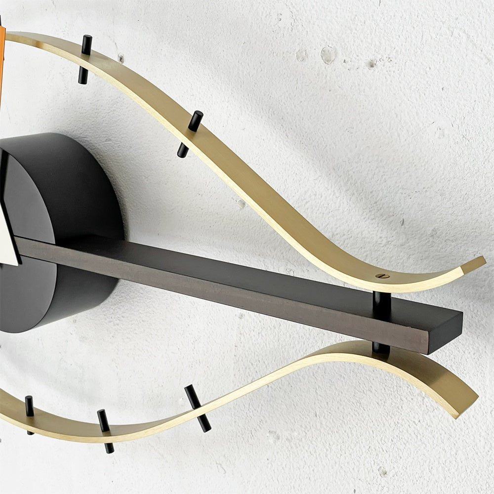 ヴィトラ vitra アイクロック Eye Clock 壁掛け時計 ブラス×ウォールナット ウォールクロック ジョージ・ネルソン 箱付き 新品未使用 ★