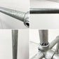 キークランプ KeeKlamp 単管 ハンガーラック パイプ シルバー H182cm インダストリアルデザイン 店舗什器 A ●