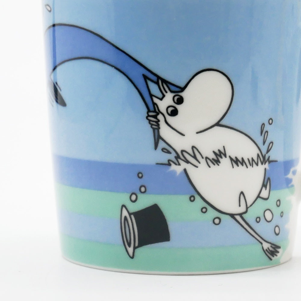 アラビア ARABIA ムーミンマグ MOOMIN ドルフィンダイブ 2007年 夏限定 フィンランド 北欧食器 箱付き ●