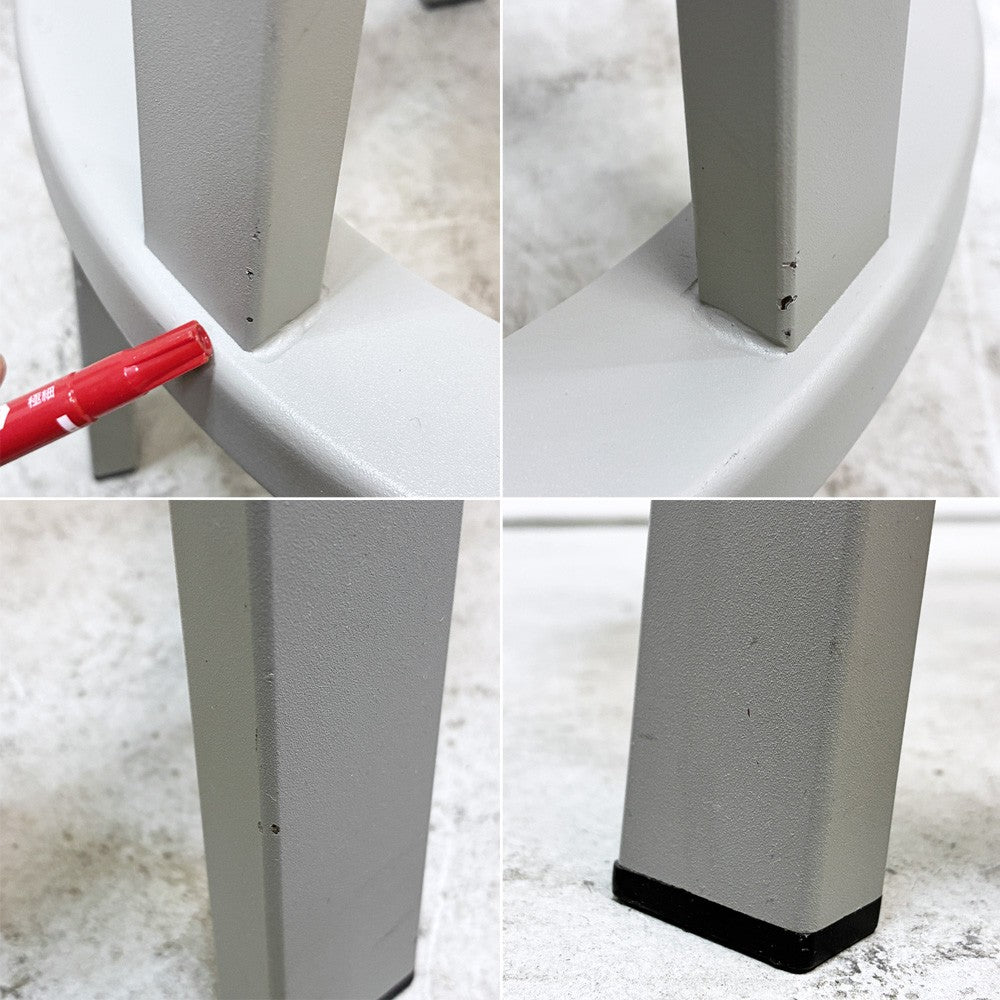 ヘイ HAY リボルバー バースツール ロー REVOLVER BAR STOOL LOW H65cm スカイグレー 回転式座面 レオン・ランズメイヤー デンマーク 定価¥51,700- B ●