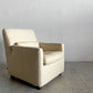 アクタス ACTUS チャプター CHAPTER SOFA 1シーターソファ 牛本革 フェザークッション オフホワイト系 参考価格￥86,000- 〓