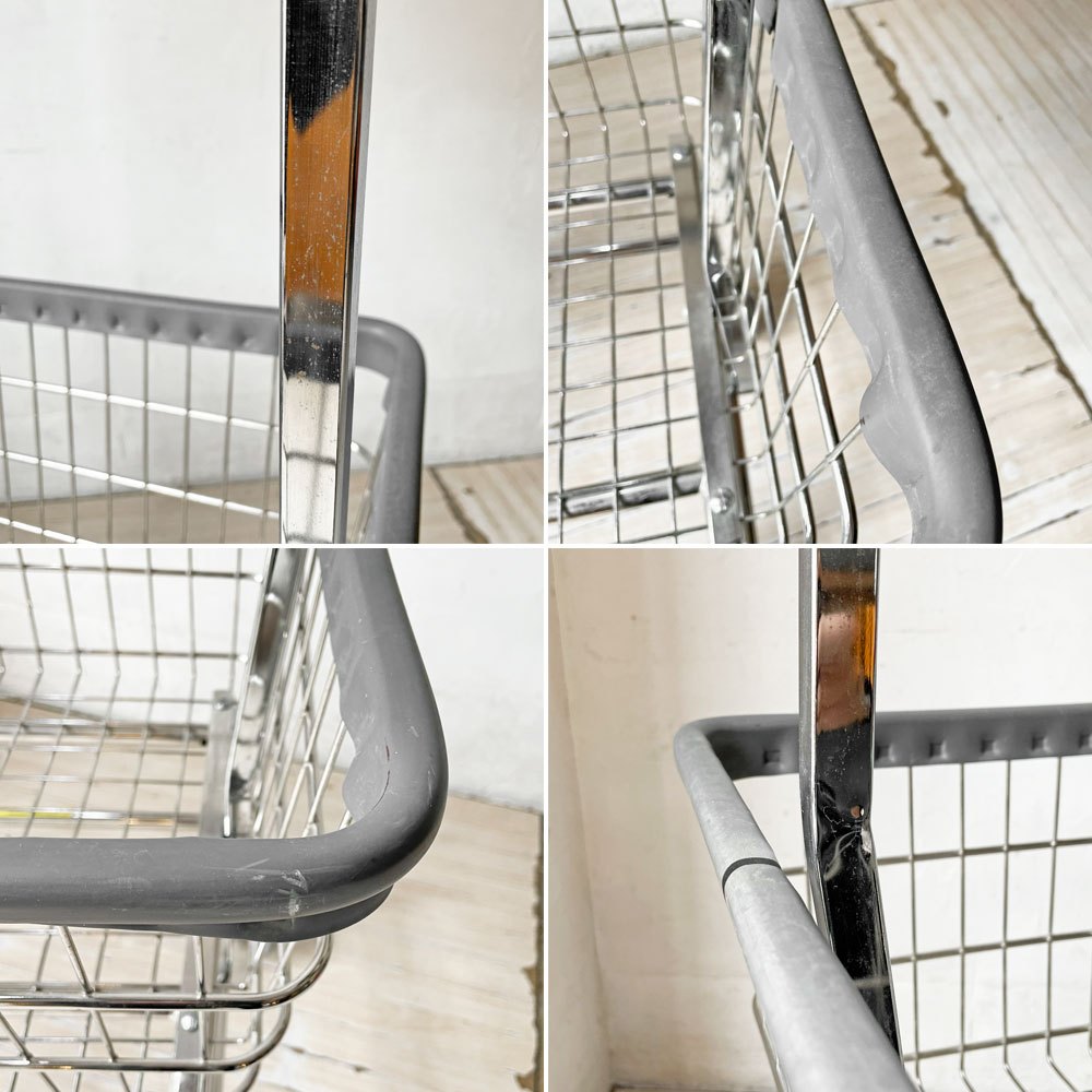 R&B ワイヤープロダクツ R&B WIRE PRODUCTS USA ランドリーカート ダブルポール パシフィックファニチャー P.F.S.取扱 定価46,200円 ★