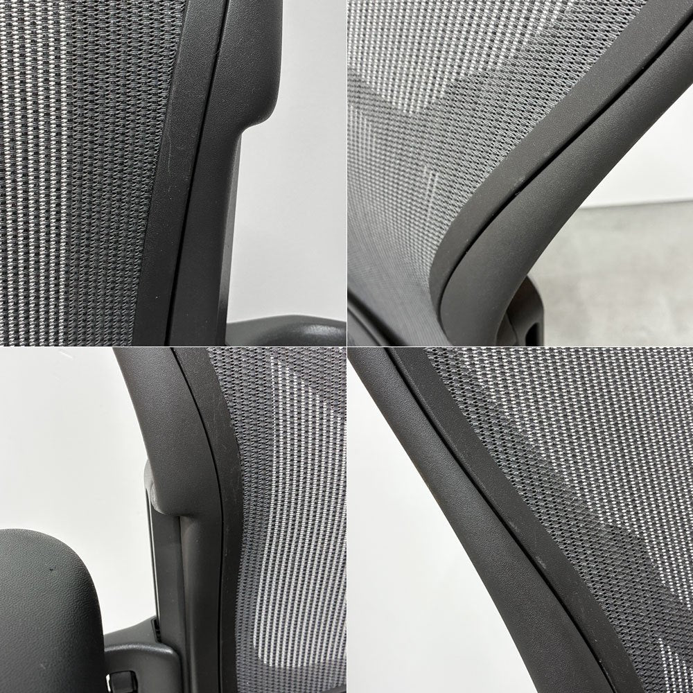 ハーマンミラー Herman Miller アーロンチェア リマスタード フル装備 Aサイズ デスクチェア オフィスチェア グラファイトベース 2020年製 ポスチャーフィットSL 美品 ◎