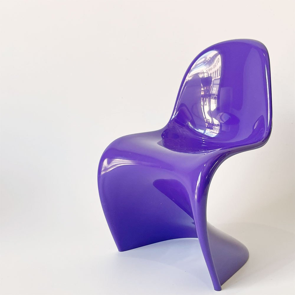 ヴィトラ デザインミュージアム Vitra Design Museum ミニチュアコレクション パントンチェア 1/6スケール 限定カラー パープル 箱付き ★