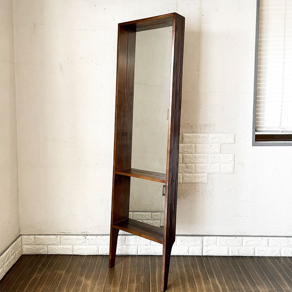 ジャーナルスタンダードファニチャー j.s.F オールドエルムミラー OLD ELM MIRROR スタンドミラー ニレ古材 立てかけ式 H177cm 定価￥29,700- 廃番 ◎
