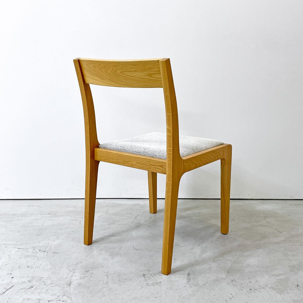 メーカーズ MAKER'S ダニッシュ Danish ダイニングチェア オーク材 モントレー ファブリック シルバーグレー 北欧スタイル B ●