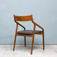 宮崎椅子製作所 ペペチェア PEPE side chair 背無垢タイプ ウォールナット ファブリックシート グレー系 フィンガージョイント 村澤一晃 ◎