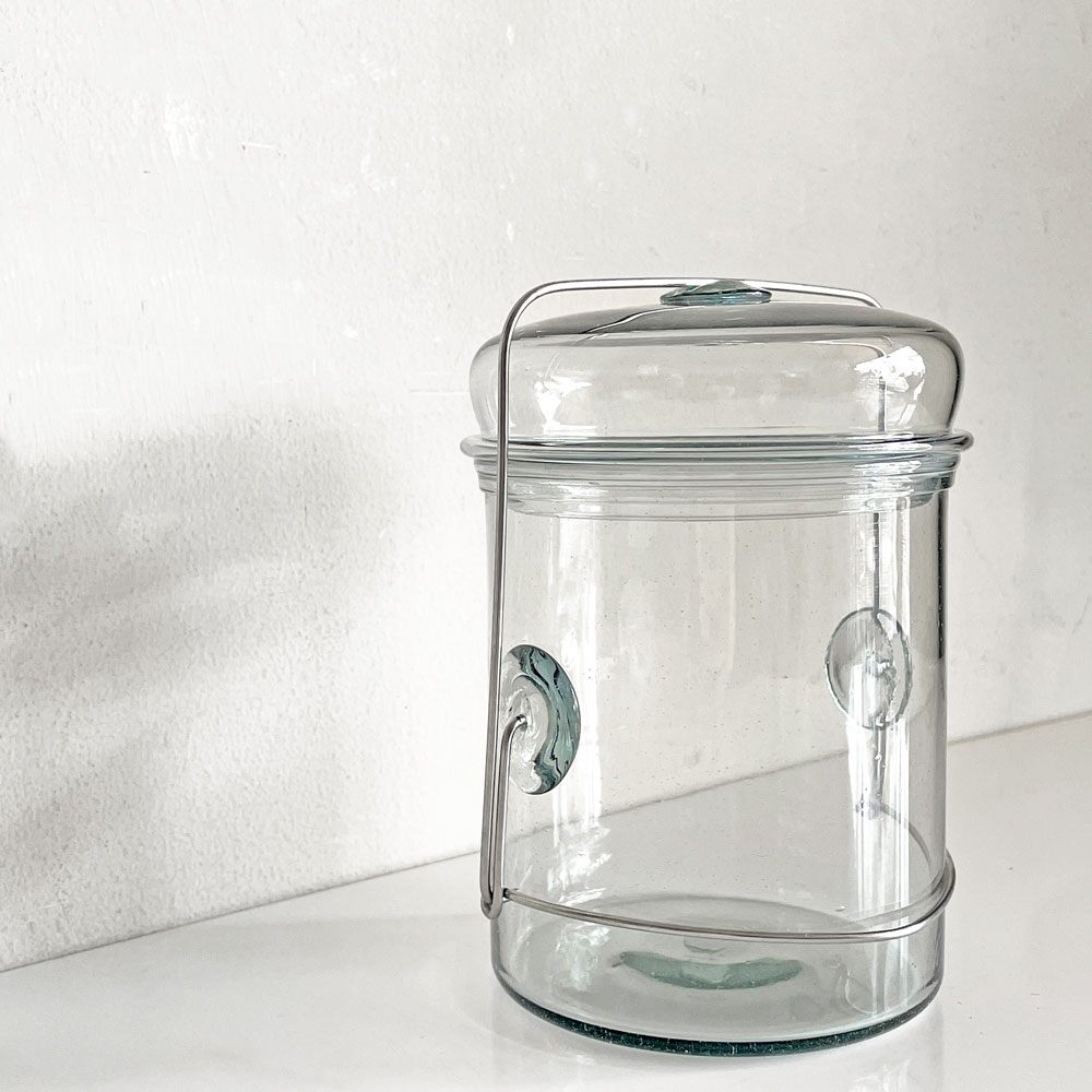 ピーターアイビー PETER IVY コーヒージャー Coffee Jar ブルー エディション Blue Edition ガラス φ10 x 14 cm 100個限定品 流動研究所 現代作家 ■