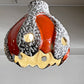 ファットラヴァ Fat lava ペンダントランプ ペンダントライト 陶製シェード セラミック 照明 Φ19cm 西ドイツ ビンテージ 希少 ■
