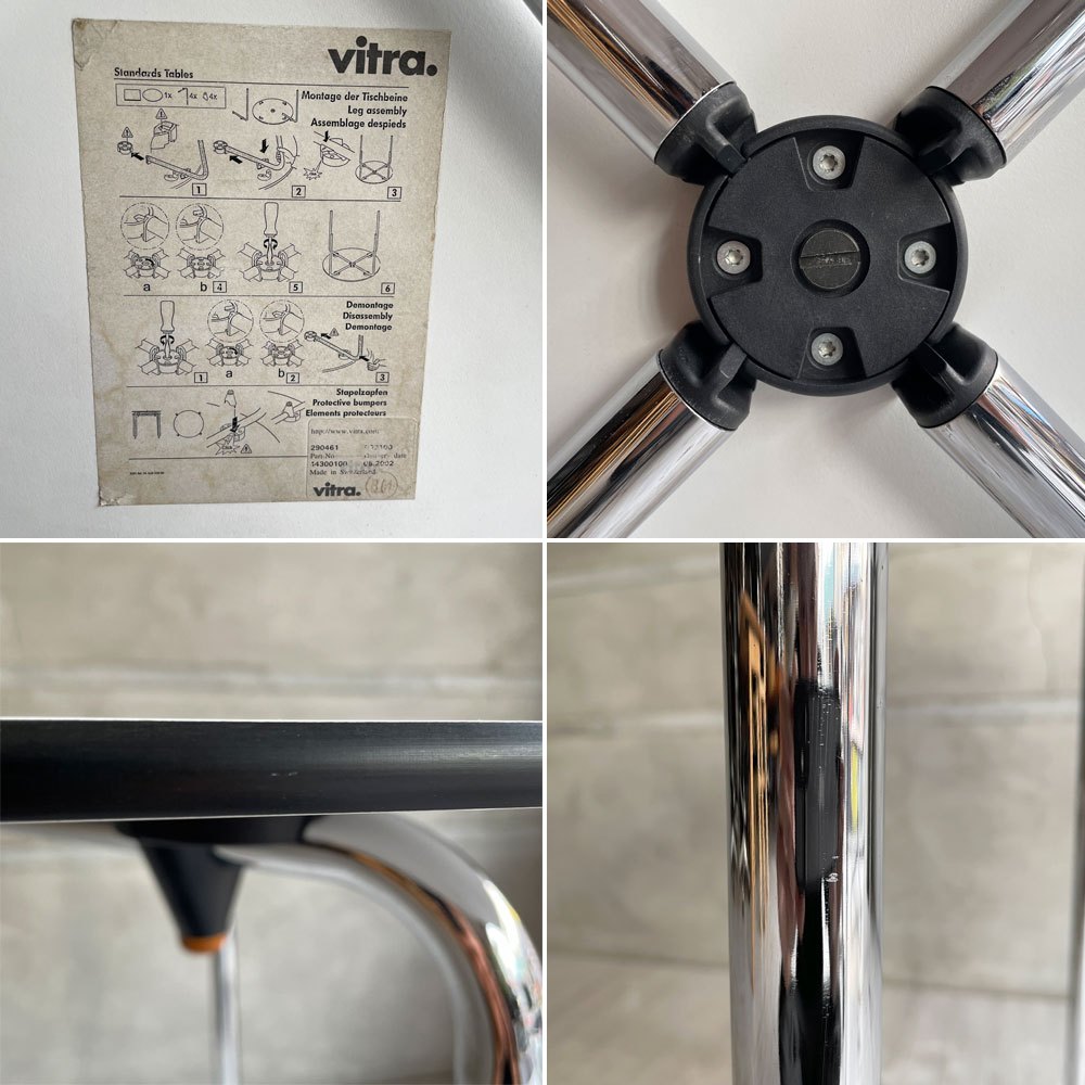 ヴィトラ vitra ハルテーブル HAL Table Square ダイニングテーブル スクエア W75cm ホワイト ジャスパー・モリソン 廃番 ♪