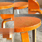 アルテック artek スツール60 stool60 3本脚 ペインテッド オレンジ/グレー 60’ｓ ビンテージ アルヴァ・アアルト 希少 ■