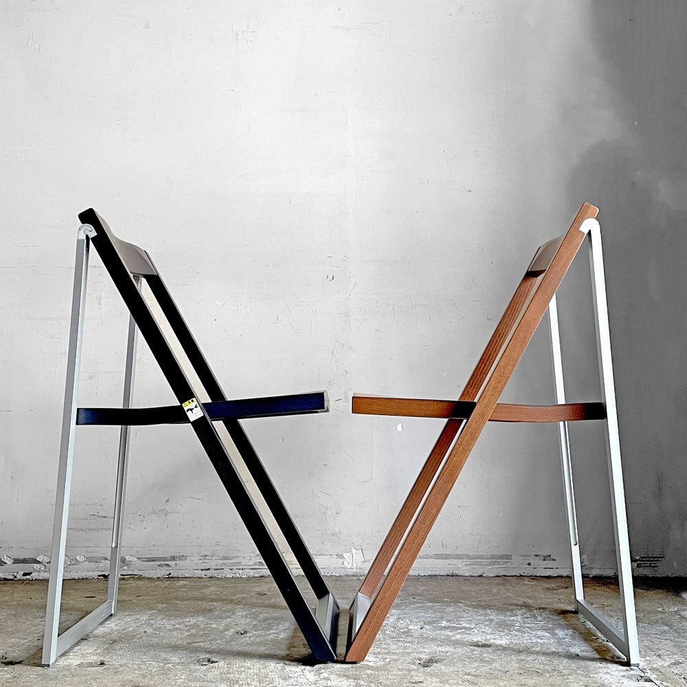 カリガリス Calligaris コヌビア connubia スキップ SKIP フォールディングチェア ビーチ材 ウォールナット色 イタリア ■