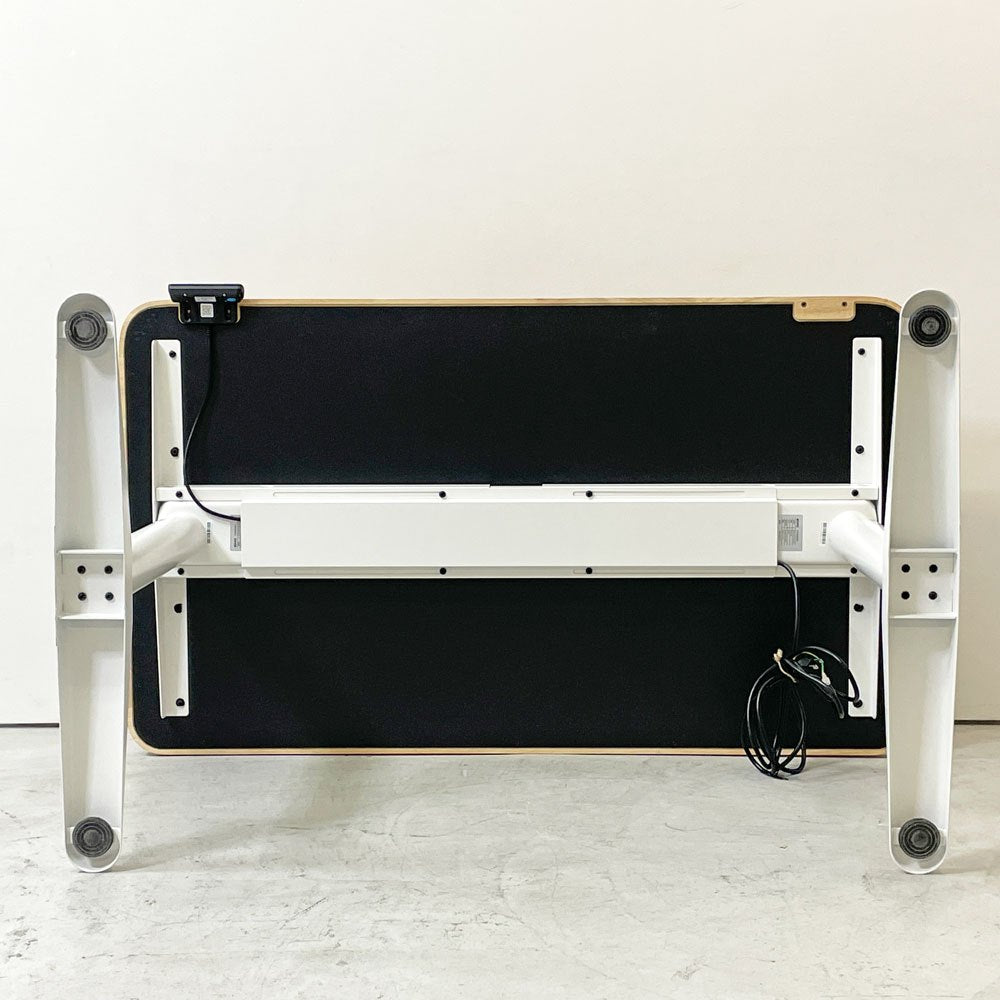 コフォ COFO コフォ デスク プレミアム COFO Desk Premium 電動式 昇降デスク ラバーウッド材 ナチュラル スチール脚 W120cm 定価￥85,999- ●