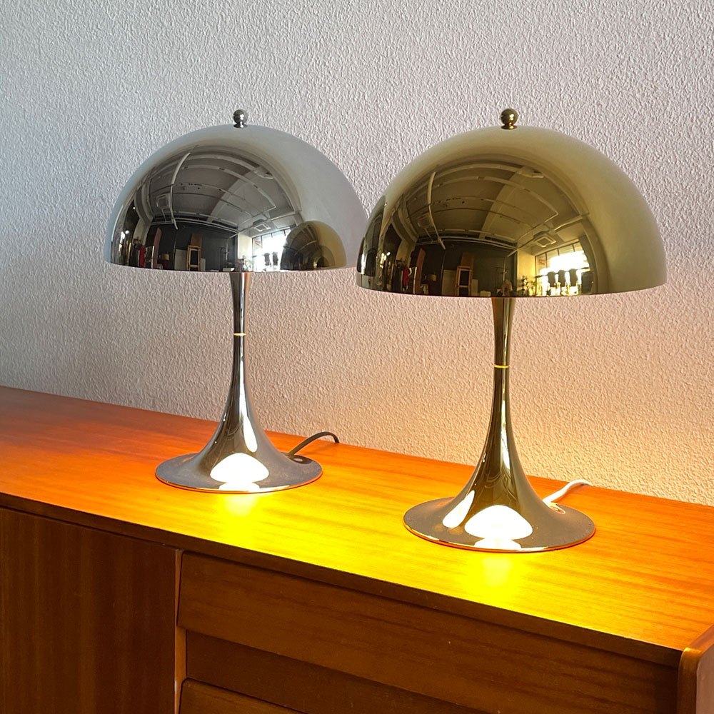 ルイスポールセン Louis Poulsen パンテラ320 Panthella320 テーブルライト 卓上照明 真鍮メタライズド 箱付 ヴェルナー・パントン 箱付き 未使用品 ★