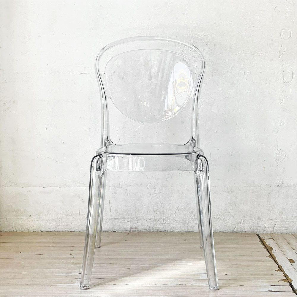 カリガリス Calligaris パリジェンヌ PARISIENNE ダイニングチェア スタッキングチェア P848 トランスペアレント イタリア モダンデザイン A ★