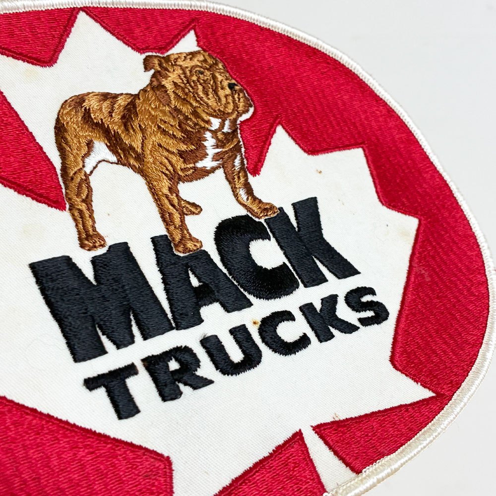 マックトラックス Mack Trucks ブルドッグ ワッペン W20.5cm 米国 USビンテージ ●