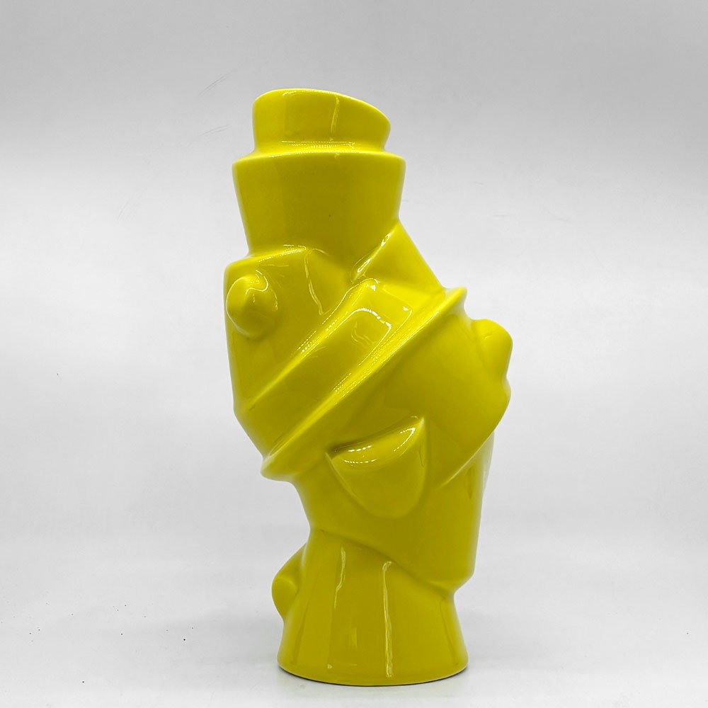 ムート MUUTO フラワーベース CLOSELY SEPARATED 花瓶 オブジェ イエロー H27cm 北欧 デンマーク ●