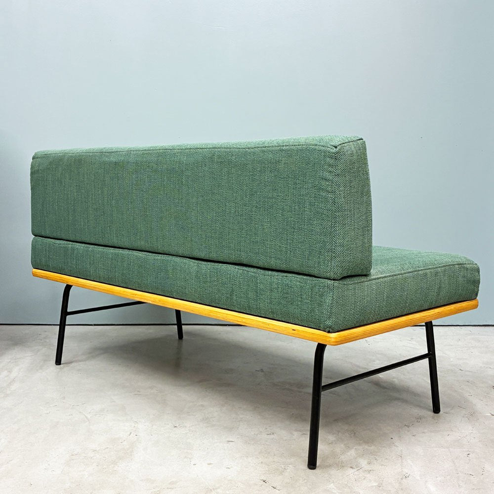 ウニコ unico ファニート ベンチ バックレスト FUNEAT bench backrest 鉄脚 オーク材 スチールレッグ カフェスタイル W126cm 定価￥65,780- ◎