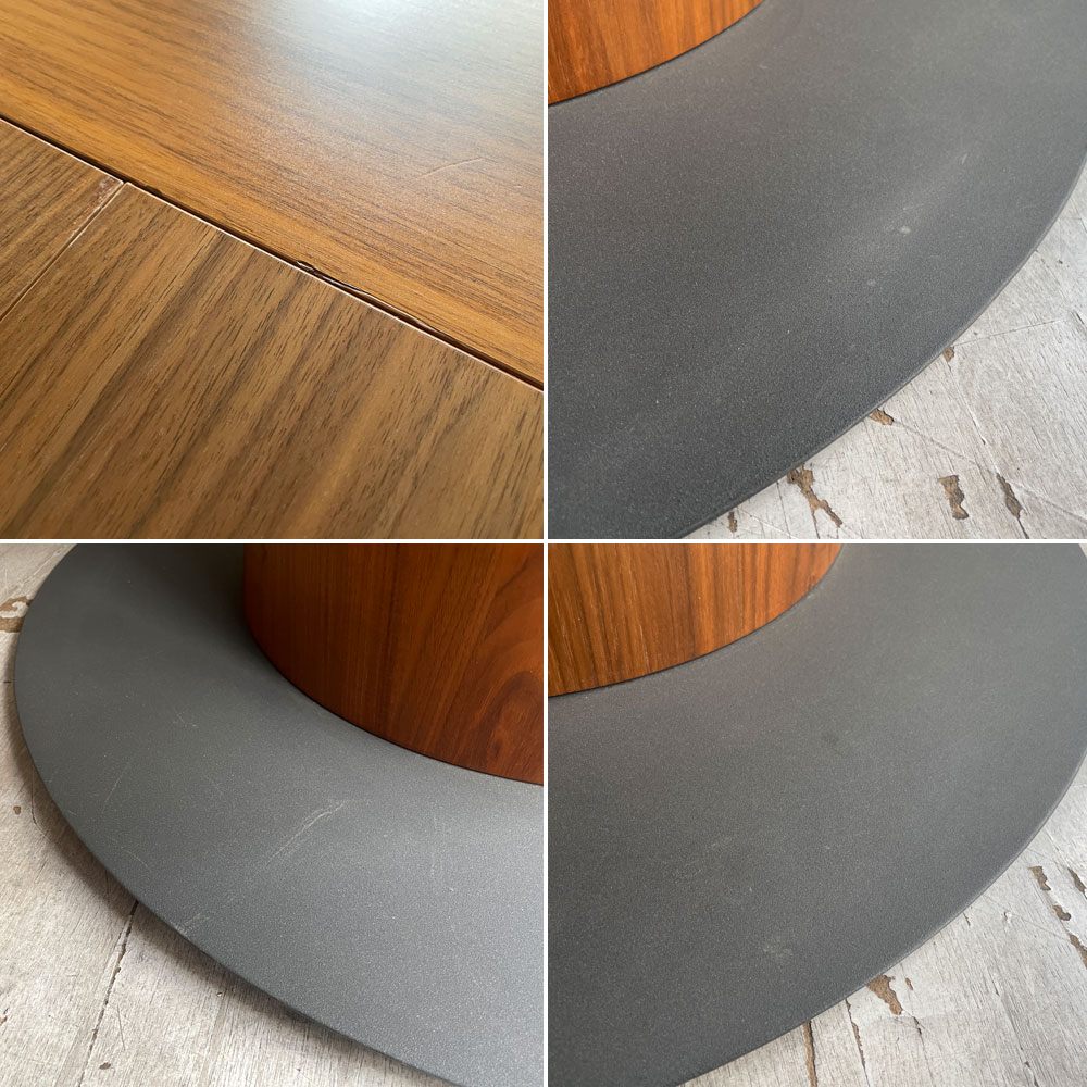 ボーコンセプト BoConcept グラナダ GRANADA エクステンション ダイニングテーブル ラウンド 伸長式 ウォールナット材 デンマーク モダンデザイン ♪