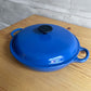 ルクルーゼ LE CREUSET ビュッフェキャセロール 26cm 両手鍋 鋳物 ハーモニックブルー フランス 廃番 ♪