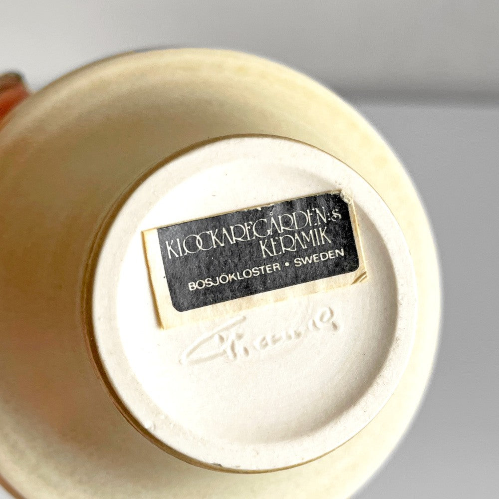 KLOCKAREGARDEN:s KERAMIK 花器 フラワーベース Gert Ingvar Andersson スウェーデン ビンテージ 北欧雑貨 ■