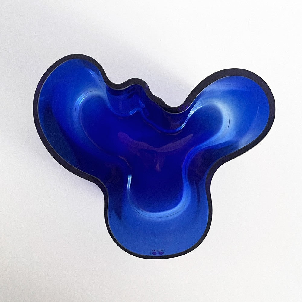 イッタラ iittala アルヴァ・アアルト コレクション Alvar Aalto Collection ベース 120mm コバルトブルー フラワーべース 花瓶 フィンランド 北欧雑貨 箱付 ■