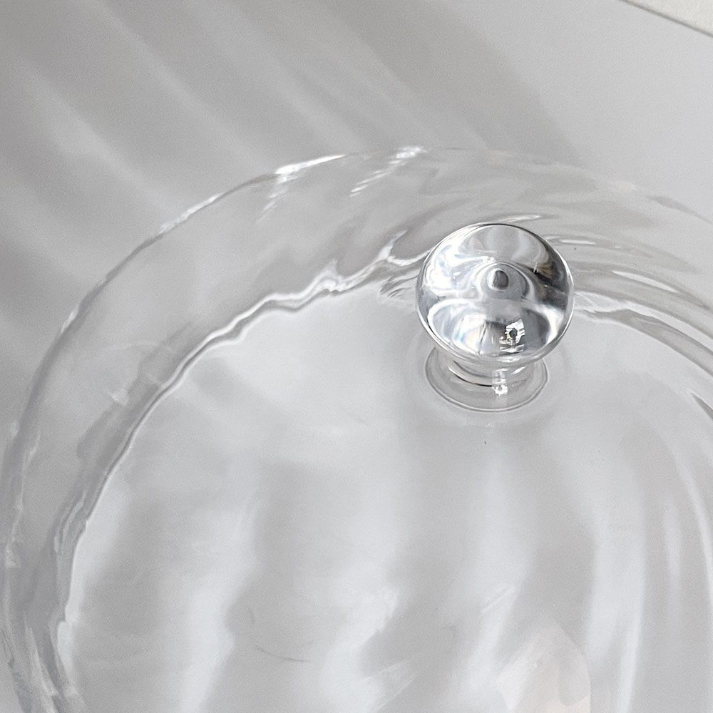 花岡 央 ガラスドーム フードカバー Φ20cm ガラス作家 現代作家 ■