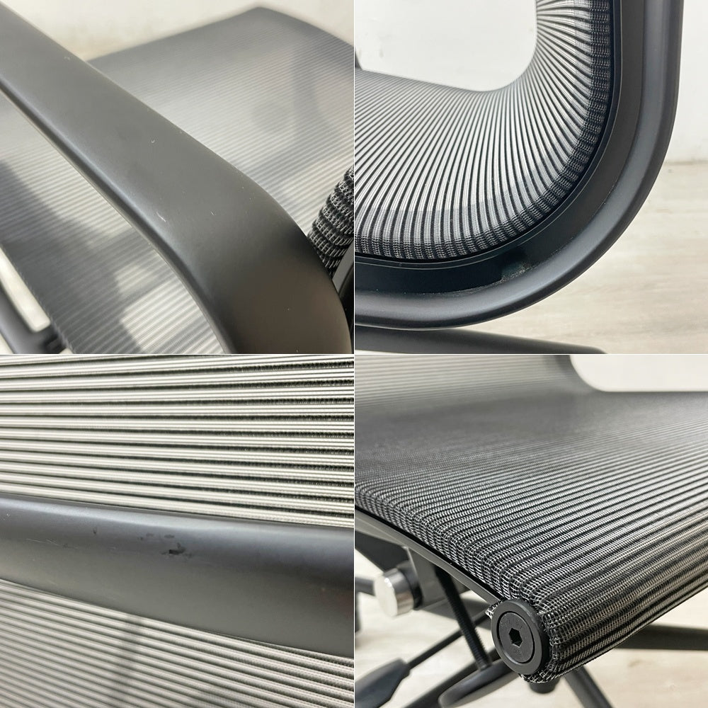 クラッシュゲート CRASH GATE ナイス NICE アルミナム オフィス メッシュチェア 関家具 未使用展示品●