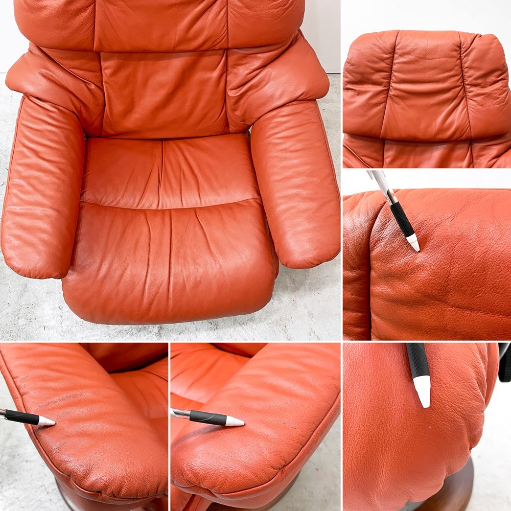 エコーネス EKORNES ストレスレスチェア Stressless レノ RENO リクライニングチェア オットマンセット Mサイズ ノルウェー 北欧家具 ●